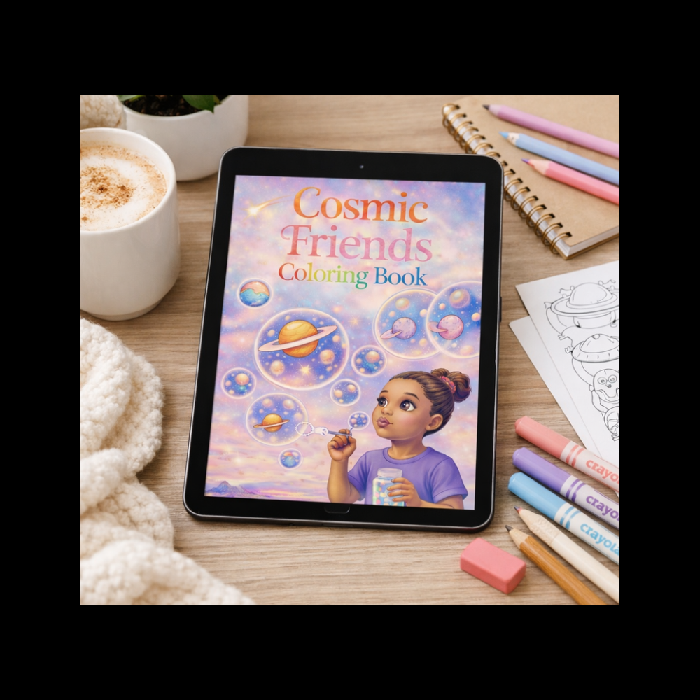 Cosmic Friends Coloring Book Vol. 1 (Digital PDF Download)
